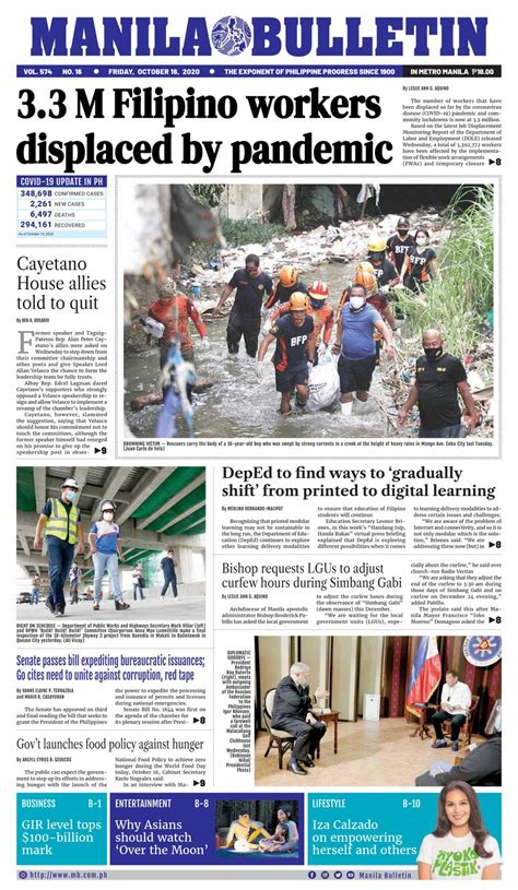 manila bulletin news today philippines